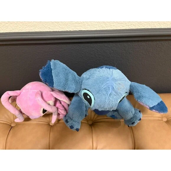 Disney Store Stitch and Angel Plush Set Lilo & Stitch Stuffed Animal Pair 10" - Picture 16 of 16